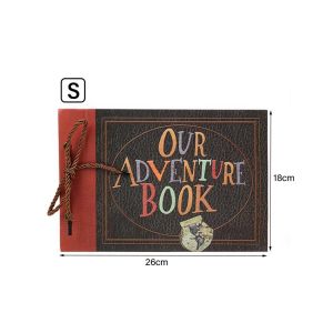 40Lembar Scrapbook Aesthetic Vintage Hardcover Album Foto DIY Scrapbook Our Adventure Book