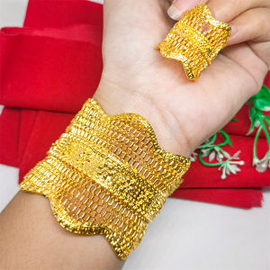 Gelang Terbaru kendari Fashion Xuping Titanium Perhiasan Dubai Lapis Emas 24K Gold