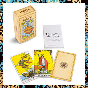 Original Tarot Card Deck with Paper Guide Book | Standard Big Size 12x7cm | The Classic Tarot for Beginner Tarot | 78 Sheets Tarot Cards and Guidebook English Version