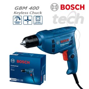 PROMO Bor Bosch 10 mm bolak balik GBM 400 profesional bor tangan kayu besi