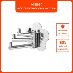Móc treo 3 móc đinh inox 304 VINA M1044