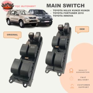 ORIGINAL TOYOTA HILUX KUN25 KUN26/INNOVA/FORTUNER 2010 POWER WINDOW MAIN SWITCH MASTER SWITCH SUIS TINGKAP 84820-0K050