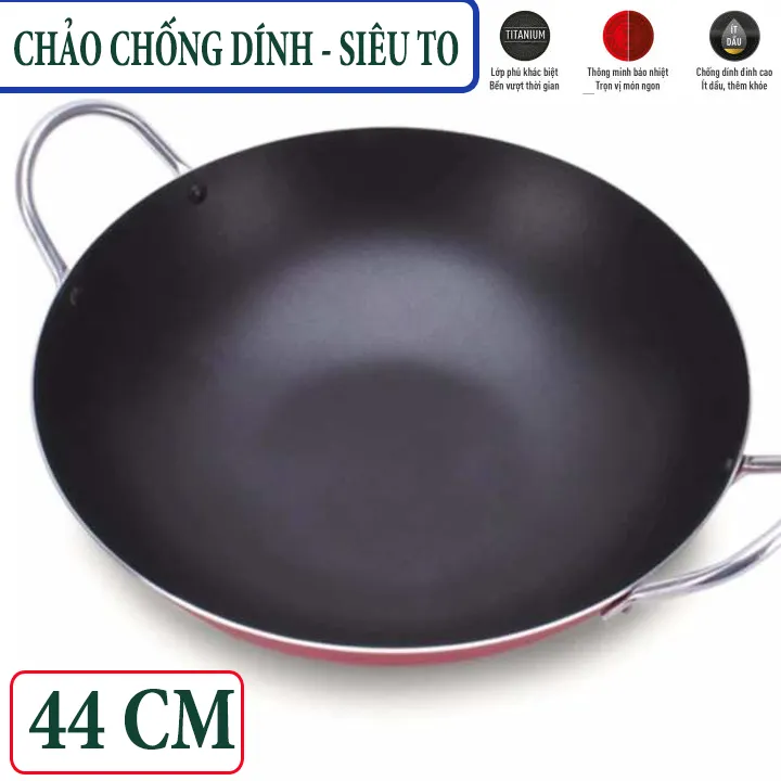 [SIÊU SALE_CHẢO TO- 44CM_PL] Chảo 2 quai 44 CM Kyofa dày dùng cho nhà ...