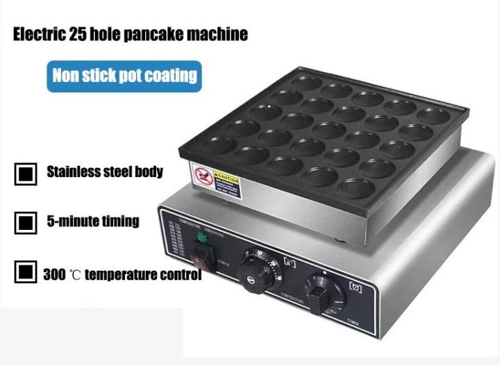 COMMERCIAL MINI PANCAKE MACHINE 25 HOLES Non stick mini pancakes maker