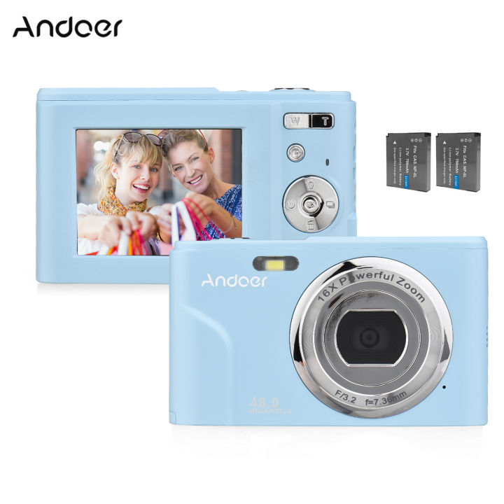 Andoer Portable Digital Camera 48MP 1080P IPS Screen 16X
