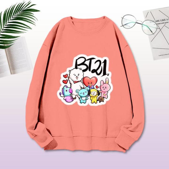 SWEATER BTS-Sweater Lengan Panjang BT21 KOREA Lazada Indonesia
