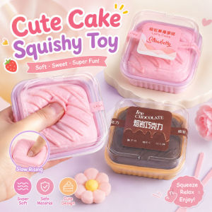 Soft Cake Squishy Toy Slow Rising Rebound Stress Relief Lovely Fidget Cute Desk Decor for Kids