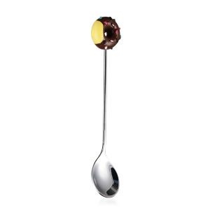 SEJUE4373 High Quality Creative Dinnerware Kitchen Tool Coffeeware Ice Cream Cake Teaspoon Fruit Fork Stirring Spoon Coffee Spoon