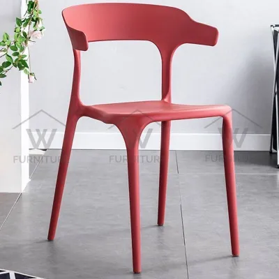WFURNITURE Nordic Horn Chair Plastic Chair Cafe Chair Dining chair PP chair study chair kerusi cafe kerusi kedai makan