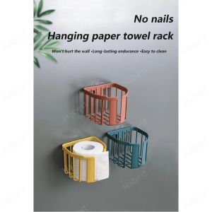 Bathroom Tissue Storage Rack/Hanging Roll Paper Holder/Multifunction Hanging Shelf Organizer