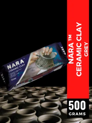 ART HUB - NARA Ceramic Clay 500 grams (White Grey Terracotta) Modeling Material Porcelain Sculpture