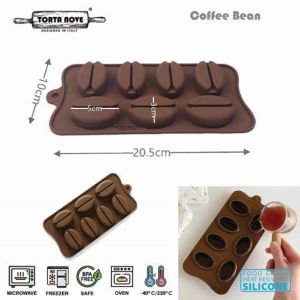Cetakan silikon kue bentuk Biji kopi es batu Coklat agar jelly gummy permen sabun