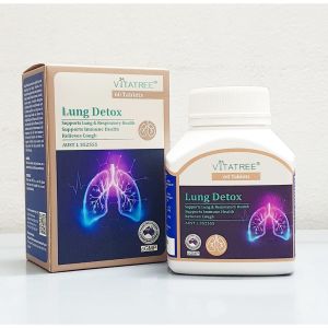 Bổ phổi thải độc phổi Vitatree lung detox 60 viên của Úc - - Thanh lọc cho lá phổi khỏe mạnh  - Hỗ trợ quá trình thải độc phổi  - Hỗ trợ hô hấp tốt hơn giảm H...o  - Tăng cường miễn dịch cho hệ hô hấp và cơ thể