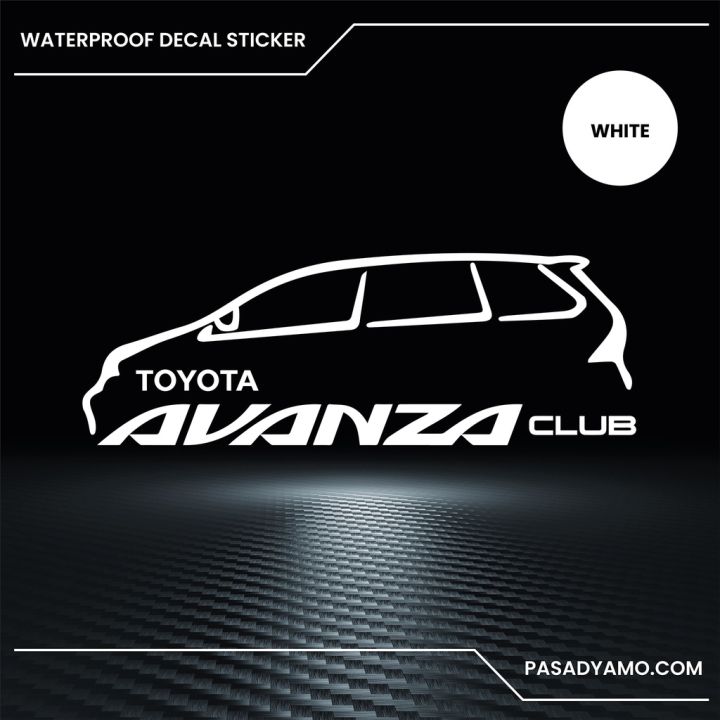 stiker avanza club sticker mobil toyota avanza club