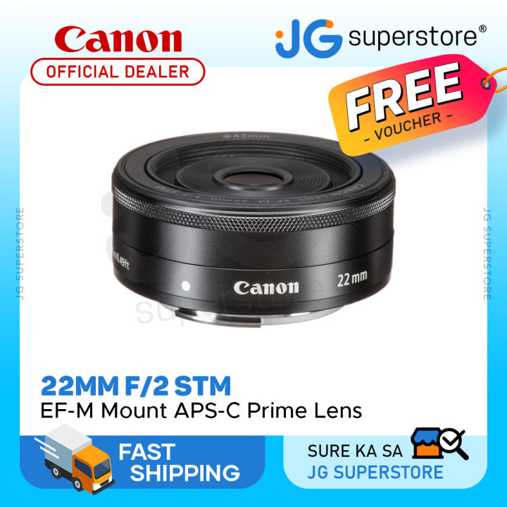 Canon EF-M 22mm f/2 STM Prime Lens with APS-C Sensor Format and