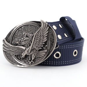 Nylon Belts Eagle for Men Original Belt Pin Buckle Canvas Titanium Belt Eagles fraternal Kuya Fashion Retro Eagles Accessories Jewelry BELT-01LA241