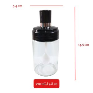 OSLO Spice Glass Jar | Seasoning Bottle | Botol Bumbu | Toples Saus