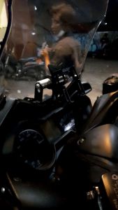 Breket Holder hp Handphone Xmax 250 dudukan GPS gup P10 grab gojeg