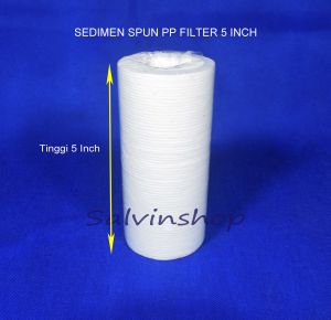 Sedimen Spun PP Filter  ukuran 5 Inch/ Cartridge Filter Air 5 Inch / Water Filter/ Saringan Air