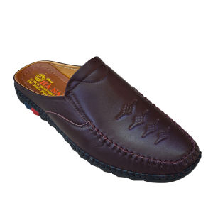 Dép Bít Mũi Nam TiTi ĐÔ Da Bò Thật Cao Cấp GSB20125