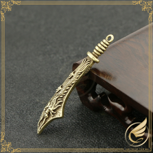 Móc Khóa Phong Thủy Khắc Hình Rồng Bằng Đồng Thau Móc Khóa Trang Trí Đồ Long - Đồ Đồng Thuận Tâm