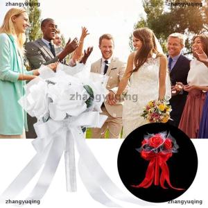 [COD] zhangyuqing Hand Bunch Bridal Holding Flower Artificial Rose Silk Bouquet Bridesmaid Decor