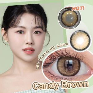 [Enlarging Eyes!] 🔥Magister Contact Lens with Power(0.00~-6.00) Supersize Big Eyes 14.5mm 1Pair(2Pcs) Makeup Contact Lense Original Korea Brown Gray Lens