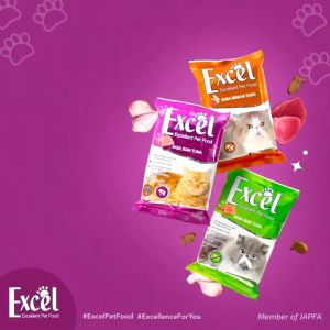 Excel 2 KG Makanan Kucing Rasa Tuna Bentuk Ikan