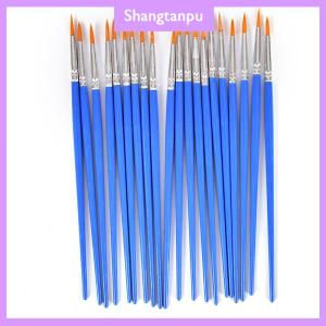 [shangtanpu] 10Pcs Nylon Tóc Nghệ Sĩ Sơn Bàn Chải Acrylic Màu Nước Vòng Tốt Tay Điểm Tip 10 x Vòng nhọn tip Nylon tóc nghệ sĩ Sơn bàn chải màu nước sơn bút 10pcs vòng nhọn tip Nylon tóc nghệ sĩ Sơn bàn chải màu nước sơn bút N/A N/A N/A
