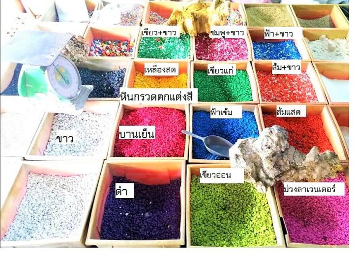 หินเกล็ดแม่น้ำสีดำ 1 กิโลกรัม สำหรับตกแต่งตู้ปลาและงาน DIY