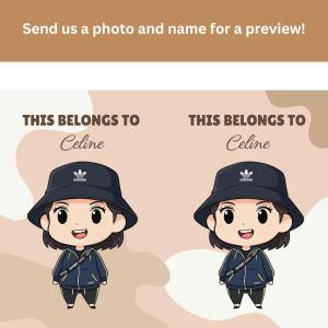 【Farewell Collection】Personalised Sublimation Passport Cover Heat Transfer Chibi Style Valentines Birthday Anniversary Teachers Day Christmas Graduation Gift