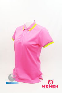 💥BIG SALES💥เสื้อโปโลผ้า CoolTech สีชมพู (ชาย/หญิง)   ใส่แล้วเย็นมาก!!!