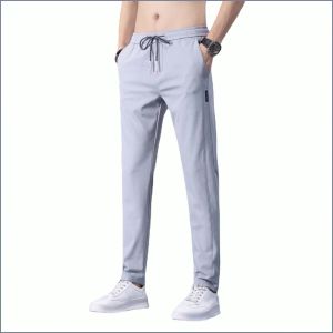 Casual Pants Exercise Leisure Straight Pants Moisture Absorption Thin Abrasion Resistance Soft