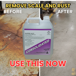 Powerful Rust & Scale Remover | SUPER ACT – Heavy-Duty Acid Cleaner for Deep Surface Cleaning
