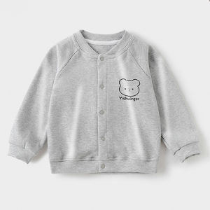 Baby Jacket Spring Autumn Kids Warm Long Sleeve Cardigan Soft Comfortable Healthy Safe