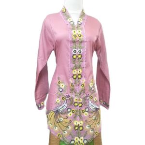 ATASAN KEBAYA ENCIM BORDIRAN MOTIF MERAK / KEBAYA SERAGAM KERJA