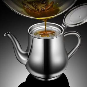 Stainless Steel Oil Container Household Oil Strainer & Filter Pot Kitchen Oil Storage Bottle