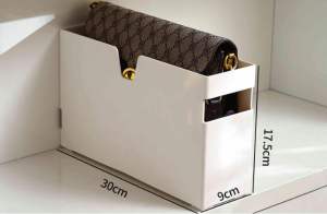 HOL Handbag Storage Organizer Closet Storage System for Zipper Tote Bag Purse Clutch Wallet Pocket Book