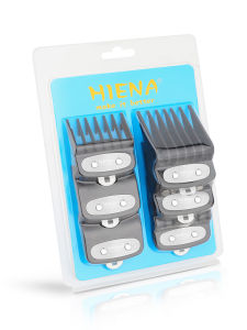 Hiena Professional Barber Accessories Limit Combs 6 Pieces/set 1.5mm/3mm/4.5mm/6mm/9mm/12mm Combs for Hair Clippers