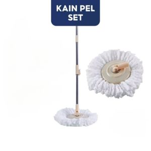 Pel Lantai Putar / Magic Spin Mop Stainles