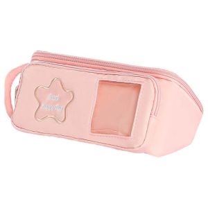ZM10Q Multilayer Y2K Star Stationery Bag Storage Handheld Ins Pencil Pouch Ins Cloth Pen Bag Cosmetics Card Pen Korean Pencil Case Stationery Holder