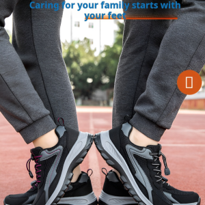 Middleaged and elderly walking shoes with soft soles