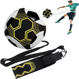 Soccer Trainer Adjustable Black Football Training Belt Soccer Ball Juggle Bags for Kids Adults