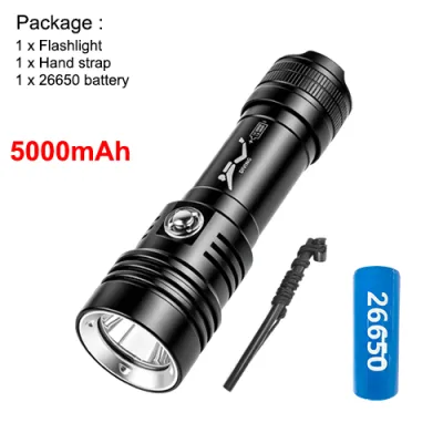 Asafee D700 1500LM XHP70 LED Aluminum Alloy 3 Modes Underwater Diving Flashlight for Night Dive Spearfishing