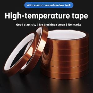 33M Long Gold Finger High Temperature Resistant Tape Polyimide Tape Multi Size Pet Anti Static Lithium Battery Insulation Tape