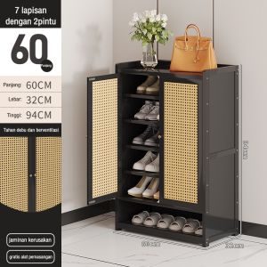 Rak Sepatu/Lemari Sepatu/Rak Sepatu Kayu Minimalis/Penyimpanan Multifungsi Rak Sepatu/Rak Sepatu Aesthetic