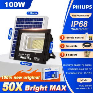 Philips Solar Light buy 1 take 1 Led Flood Light outdoor Street Lamp Waterproof With Remote COD 