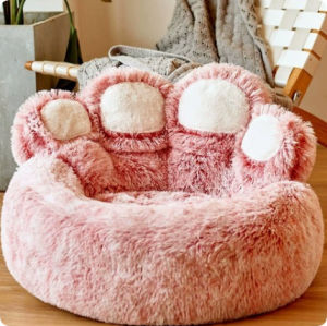 {READY STOCK}Fluffy Dog Bed Winter Warm LargeProducts Small Sofa Baskets Pets Kennel Mat Puppy Cats Supplies Basket Blanket Accessories Pets Supplies