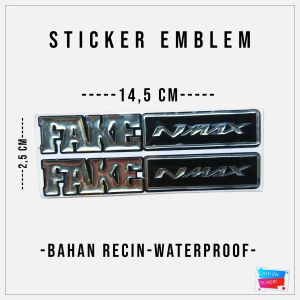 STICKER EMBLEM FAKE VARIOBEATMIOSCOOPYNMAX  STIKER EMBLEM MOTOR FAKE BEATFAKE NMAX FAKE SCOOPYFAKE MIOFAKE VARIO