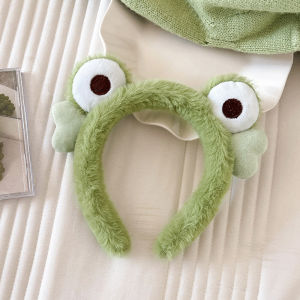 Ready Stock 1PCS Frog Plush Cute Headband for Women Korean Style Fashion Girl Wash Face Hair Band